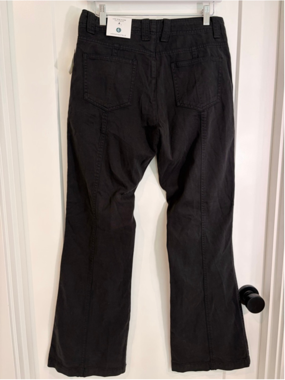 Aeropostale Low Rise Flare Jeans Size 4 Patch Pocket Y2K Vibe NWT - Picture 5 of 5